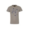 Zandkleurige t-shirt met skeletten - Rodney light beige